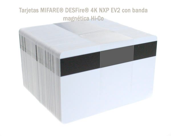 Tarjetas-MIFARE-DESFire-4K-NXP-EV2-con-banda-magnética-Hi-Co
